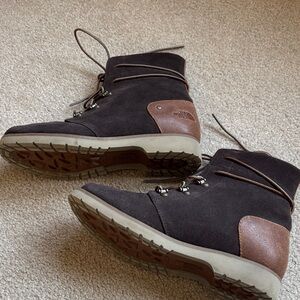 The North Face Men's Dark Brown and Tan Boots